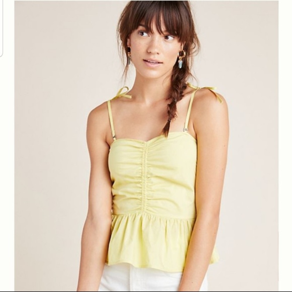 OFFERS ✅ Anthropologie MAEVE Stephanie Peplum Top BLOUSE